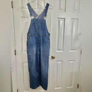 Gap Vintage 2001 Y2K Boho Cargo Denim Overalls Size XS